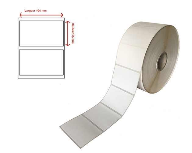 Etiquettes transfert thermique (104 x 55 mm) : découvrez nos